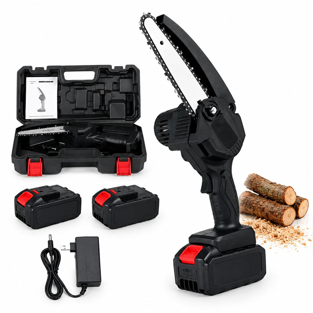 Mini Motosierra Inalámbrica 48V con 2 Baterías