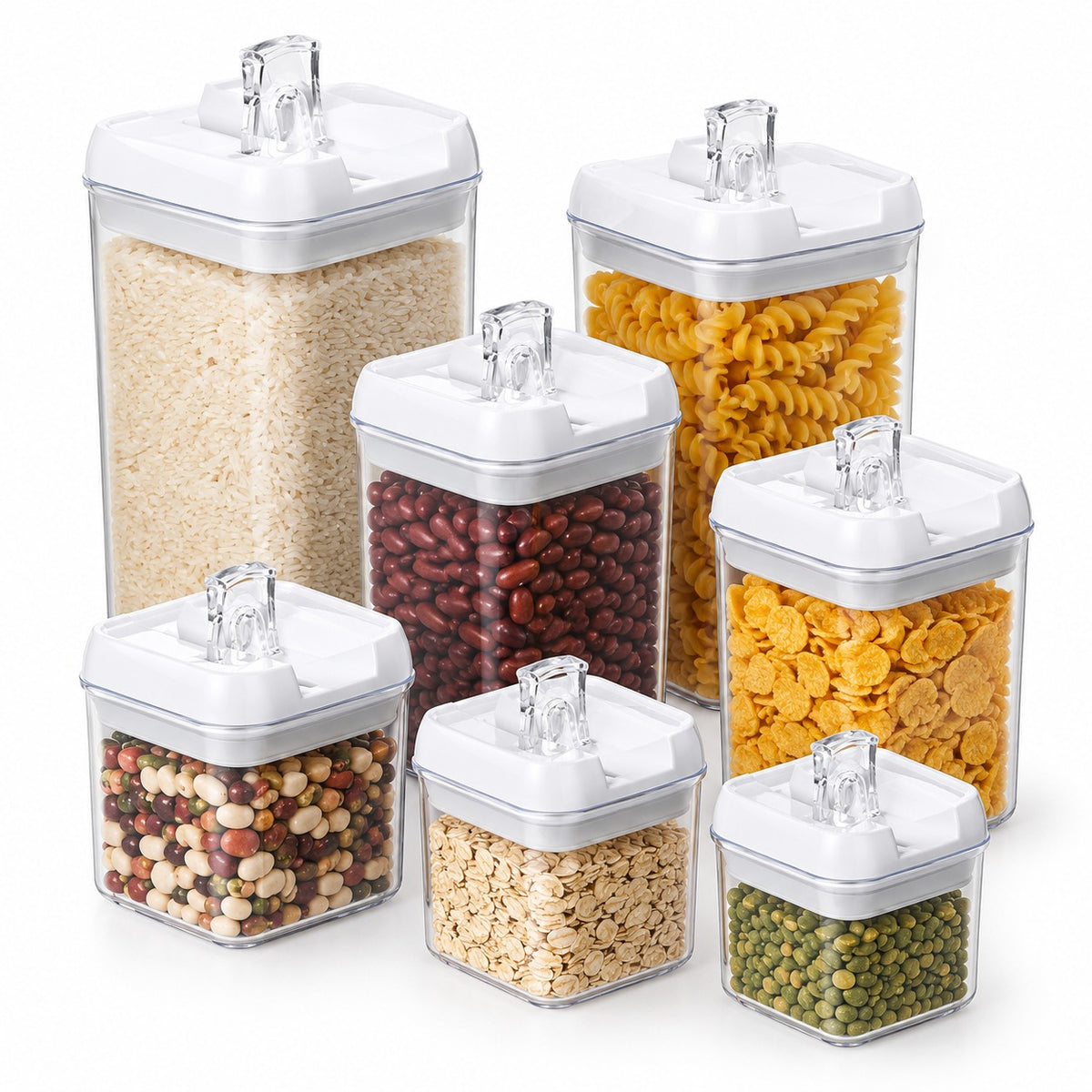 Set de 7 Recipientes Herméticos para Alimentos