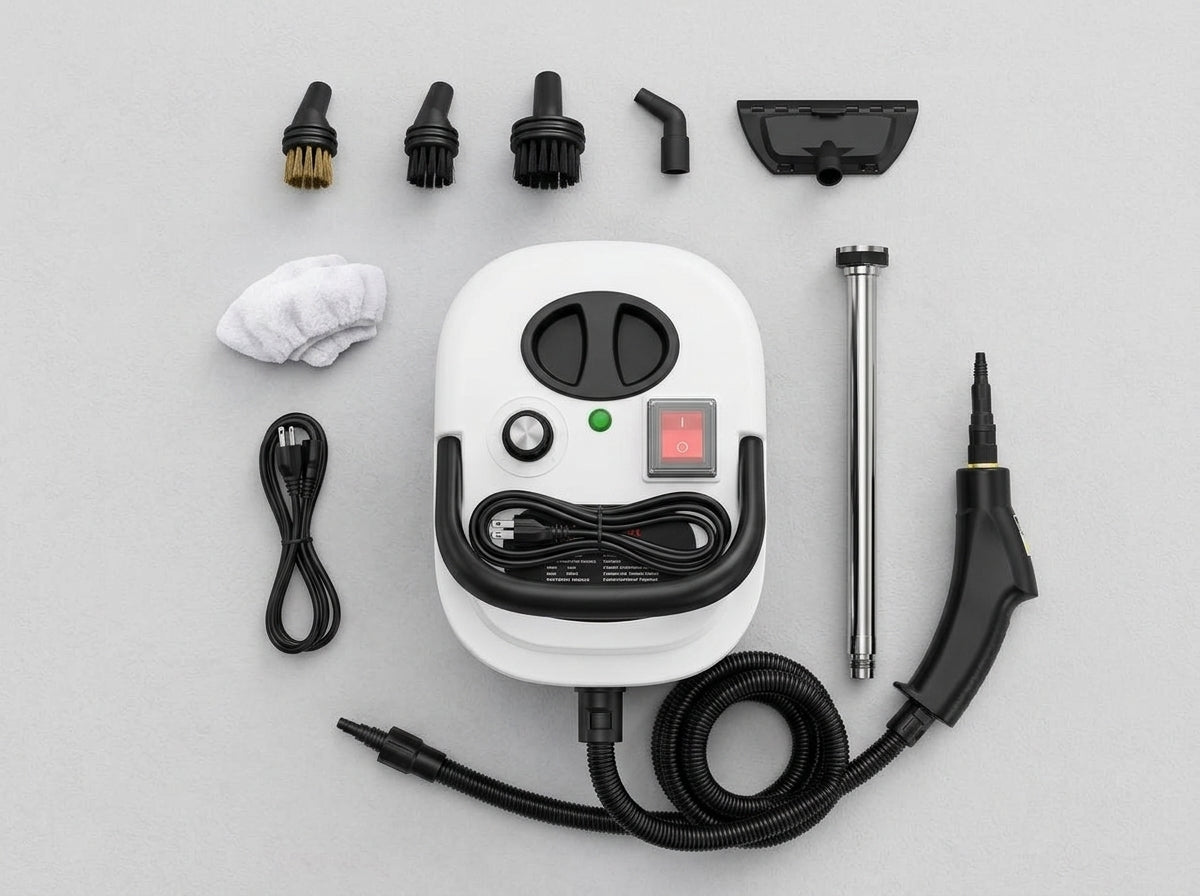Limpiador a Vapor Portátil con Accesorios