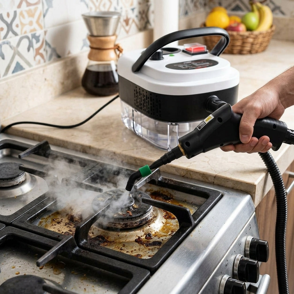 Limpiador a Vapor Portátil con Accesorios